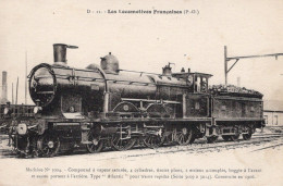Locomotives Francaises (P.-O.) -  Machine No.3004 - Construite En 1906  - Fleury Serie #  D-11 - Treni