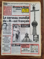FRANCE-SOIR, Mercredi 27 Juillet 1988, LLoret Del Mar, Trafic De Drogue, Mont Blanc, La Penne-sur-Huveaune, La Ciotat... - 1950 - Nu