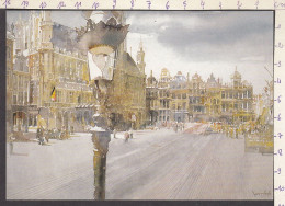 PS160/ Xavier SWOLFS, Artiste Belge, *Bruxelles, Grand Place* - Peintures & Tableaux