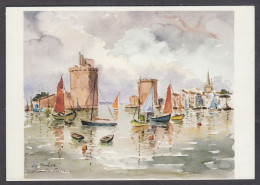 PS232/ Claude SUIRE, *La Rochelle, Entrée Du Port* - Malerei & Gemälde