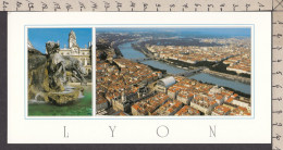 099163GF/ LYON, Fontaine Bartholdi, L'Hôtel De Ville Et Le Rhône - Autres & Non Classés