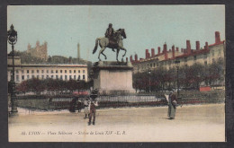 078224/ LYON, Place Bellecour, Statue De Louis XIV - Sonstige & Ohne Zuordnung