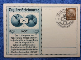 Deutsches Reich.  PP122 C35/03 - SST "FRANKFURT (MAIN) 8.1.38 - WERBE-Ausstellung Zum Tag Der Briefmarke" (1ZKPVT034) - Private Postwaardestukken