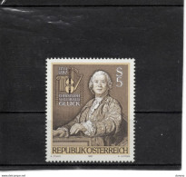 AUTRICHE 1987 Gluck, Compositeur Yvert  1734, Michel 1905 NEUF** MNH - Unused Stamps