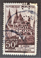 France 1951 N°917 Ob Perforé CNE - Usados