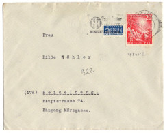 ALLEMAGNE BRD YT N°2 SEUL SUR LETTRE OBLITERE KASSEL 1949  NOTOPFER - Cartas & Documentos