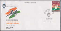 Inde India 2012 Special Cover Orthopaedic Association, Athletics, Sports, Bone, Medical, Doctor, Pictorial Postmark - Lettres & Documents