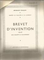 BREVET D'INVENTION  1958  JEU DE SOCIETE  Mr MACON à DOMPIERRE - Documents Historiques
