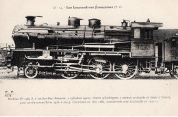 Locomotives Francaises (P.-O.) -  Machine No. 1584S - Construite En 1875  - Fleury Serie #  D-14 - Trains