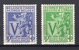Congo Belge - 268/269 - Lion Héraldique - 1942 - MH - Ungebraucht