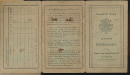 SCHELDEWINDEKE  KAART VAN EENZELVIGHEID 28 8 1939 - Historische Dokumente