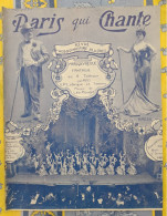 REVUE PARIS QUI CHANTE 1905 N°122 PARTITIONS MARIGNY REVUE FANTAISIE REGIANE BRESIL - Partitions Musicales Anciennes