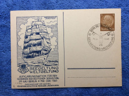 Deutsches Reich. PP122 C119 "Seegeltung-Weltgeltung" SST "BERLIN-KÖPENICK 15.6.1941" (1ZKPVT034) - Private Postal Stationery