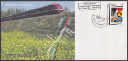 Inde India 2011 Special Carried Cover Kashmir Train, Indian Railways, Railway, Trains, Pictorial Postmark - Brieven En Documenten