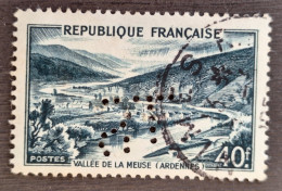 France 1949 N°842A Ob Perforé S.L. TB - Usados
