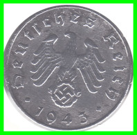 ALEMANIA - GERMANY 5 MONEDAS DE 5 REICHSPFNNIG TERCER REICHS ( AÑO 1943 CECAS ( - A - B -D - E - F - G ) - 5 Reichspfennig