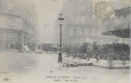 CPA Paris Crue De La Seine Janvier 1910 Rue D'Isly - District 08
