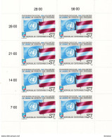 AUTRICHE 1990 CASQUES BLEUS ONU FEUILLE DE 8 Yvert 1833, Michel 2004 NEUF** MNH Cote Yv 18 Euros - Unused Stamps