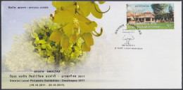 Inde India 2011 Special Cover Amaltas, Flower Tree, Trees, Flowers, Flowering, Golden Shower, Pictorial Postmark - Brieven En Documenten