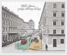 Croatia 2024 The 125 Years Of The Rijeka Electric Tram Stamp SS/Block MNH - Croacia