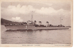 Marine Militaire Francaises - ''Panthére'' Contre-Torpilleur  -  Marius Bar CPA - Warships