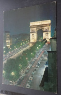 Paris - L'Arc De Triomphe - Les Champs-Elysées Illuminés - París La Noche