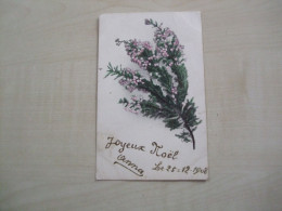 Carte Postale Ancienne 1908 JOYEUX NOËL - Autres & Non Classés
