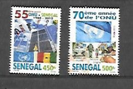 TIMBRE OBLITERE DU SENEGAL DE 2015 N° MICHEL 2227/28 - Senegal (1960-...)