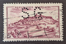 France 1946 N°759 Ob Perforé S.G TB - Usati