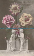 R001257 Birthday Greetings. Flowers In Vases. 1913 - Monde