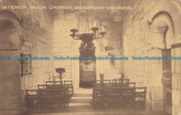 R001415 Interior. Saxon Church. Bradford On Avon. Sepiatone - Monde