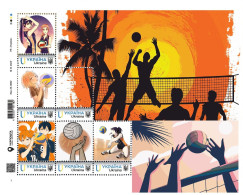 Ukraine 2023, Sport, Volleyball, Art, Sheetlet Of 6v - Ukraine