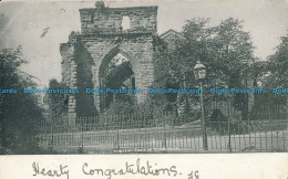 R001417 Chester. Ruins Of St. Johns Church. 1902 - Monde