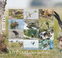 Aitutaki 2018 - Fauna, Birds , Block  12 Values , Perforated , MNH , Mi.1019-1030 KB - Aitutaki
