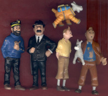 ** LOT  5  FIGURINES  TINTIN - MILOU ** - Tim & Struppi