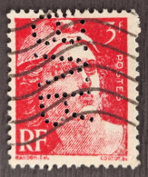 France 1945/47 N°716 Ob Perforé B.V.R TB - Usados