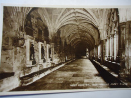 UNITED KINGDOM  POSTCARDS  CHURCH WESTMINSTER ABBEY WEST CLOISTER - Andere & Zonder Classificatie