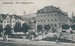 DE397  --  RUDOLSTADT  --  ERSTE  BURGERSCHULE  --  FELDPOST  1919 - Rudolstadt