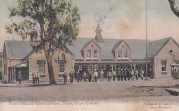 1830	13	Cape Colony, Post Office & Court House, Alice (postmark 1908)(left Right Top Little Crease) - Zuid-Afrika