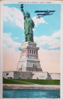 USA Plane At Statue Of Liberty NY - Autres & Non Classés