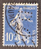France 1932 N°279 Ob Perforé D.C. TB - Usados