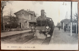 Miribel - La Gare - Beau Plan Locomotive Train - Levy Fils Et Cie PARIS - Non Classés