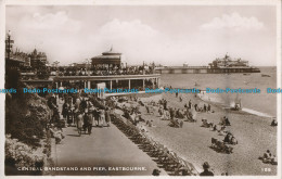 R001372 Central Bandstand And Pier. Eastbourne. Excel. RP. 1947 - Monde