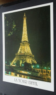 Paris - La Tour Eiffel Illuminée, Vue Des Bords De Seine - Editions "GUY", Paris - Production Leconte - Paris By Night
