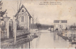 MEAUX Inondations 25-26 Et 27 Janvier 1910 Chemin De Velours - Meaux
