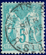 -Sage    Obl   :  BUREAUX De QUARTIER De PARIS.R ST DOMINIQUE . - 1876-1898 Sage (Type II)