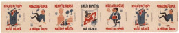 Czech Republic, 7 X Matchbox Labels, Concern For The Cleanliness Of The City - Boites D'allumettes - Etiquettes