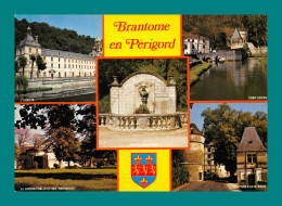 24 Brantome Jardin Public, L' Abbaye, Pont Coudé ( Multivues ) - Brantome