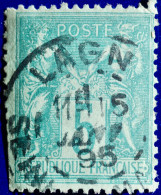 -Sage N°75. Type Ll Ob: LAGNY 1895.( 73 ) - 1876-1898 Sage (Type II)