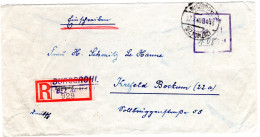 1946, R3 Gebühr Bezahlt 108 Pf. Auf Reko-Brief V. Burgbrohl Bez. Koblenz - Sonstige & Ohne Zuordnung
